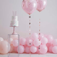 ROSE GOLD HAPPY BIRTHDAY TAIL [1 PC]