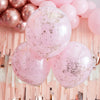 JUMBO DOUBLE LAYERED PINK & ROSE GOLD BALLOONS [3 PCS]