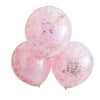 JUMBO DOUBLE LAYERED PINK & ROSE GOLD BALLOONS [3 PCS]