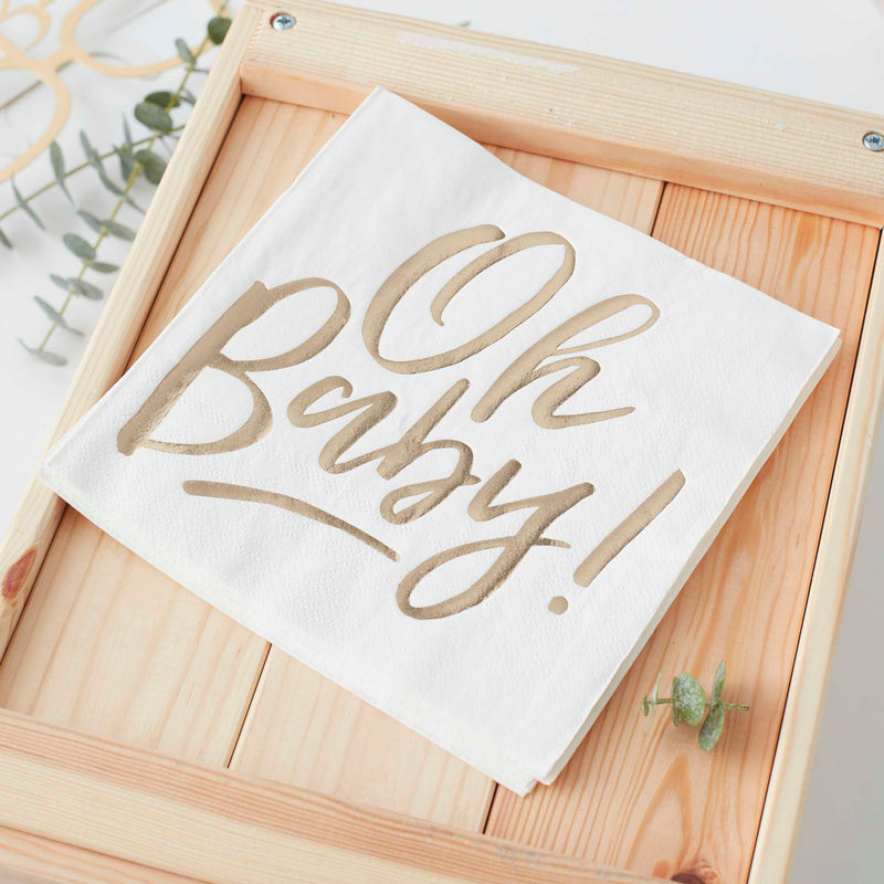 OH BABY! NAPKINS [PACK OF 16]