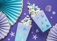 SEASHELLS POPCORN BOXES [SET OF 6]