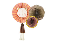 LION PARTY FAN SET [SET OF 3]