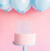 LIGHT BLUE BIRTHDAY CANDLES