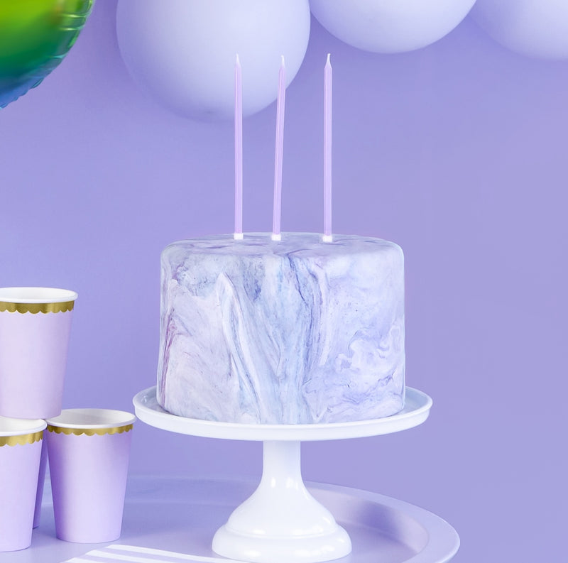 LIGHT LILAC BIRTHDAY CANDLES