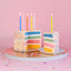 TWISTED COLORFUL BIRTHDAY CANDLES [6 PCS]