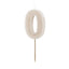 WARM WHITE NUMBER CANDLE
