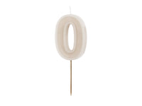 WARM WHITE NUMBER CANDLE