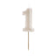 WARM WHITE NUMBER CANDLE