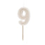 WARM WHITE NUMBER CANDLE