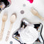BLACK WOODEN CUTLERY [6 SETS]