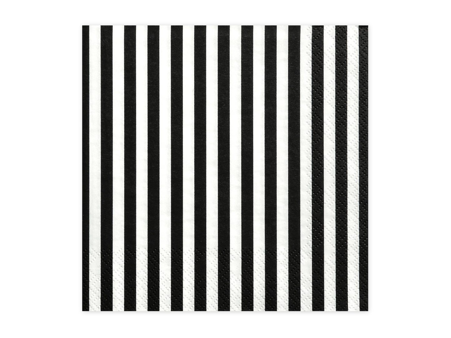 BLACK STRIPES NAPKINS [PACK OF 20]