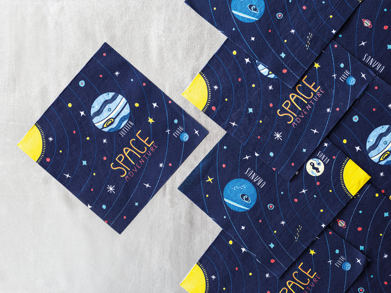 SPACE NAPKINS [PACK OF 20]