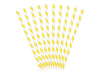 YELLOW STRIPES STRAWS [SET OF 10]