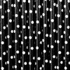 BLACK & WHITE DOTS STRAWS [SET OF 10]