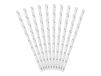 SILVER STAR STRAWS [SET OF 10]