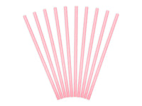 LIGHT PINK STRAWS [SET OF 10]