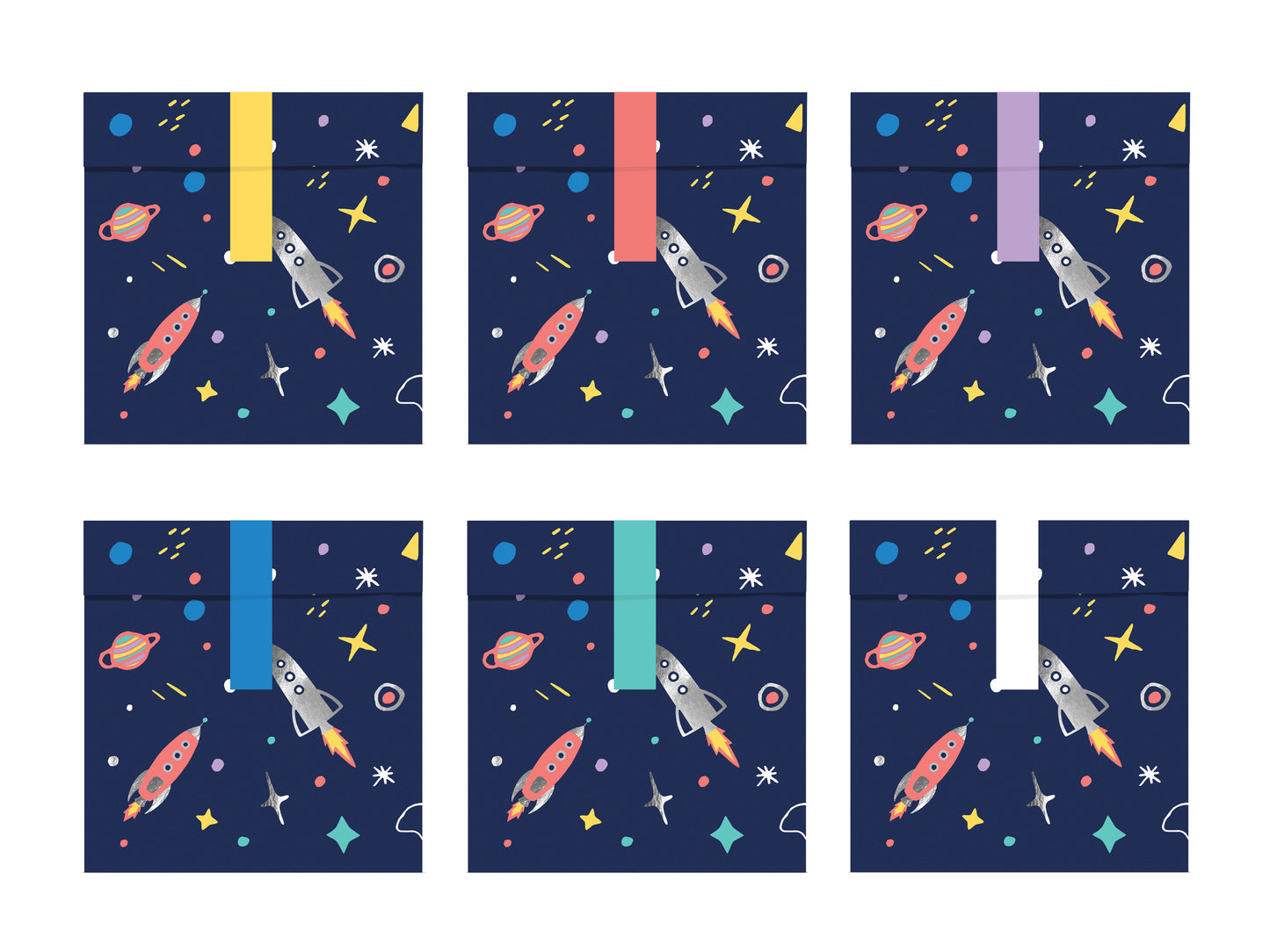 SPACE TREAT BAGS [SET OF 6]