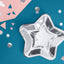 SILVER STAR FOIL PLATES [SET OF 6]