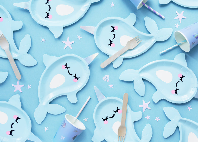 NARWHAL PLATES [SET OF 6]