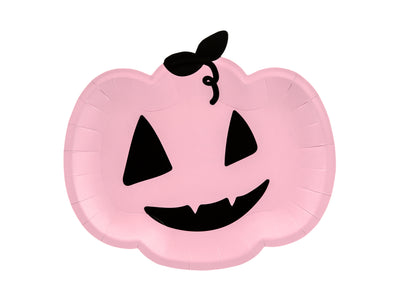 PINK PUMPKIN PLATES [SET OF 6]