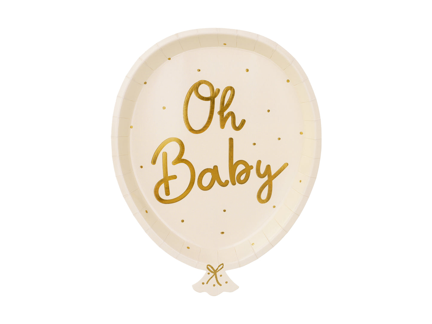 OH BABY BALLOON SHAPED PLATES [SET OF 6]