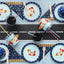 AIRPLANE ROUND PAPER PLATES [SET OF 6]