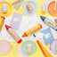 COLORFUL PAPER PARTY PLATES [SET OF 6]