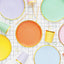 COLORFUL PAPER PARTY PLATES [SET OF 6]