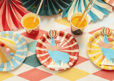 CIRCUS STRIPES PLATES [SET OF 6]