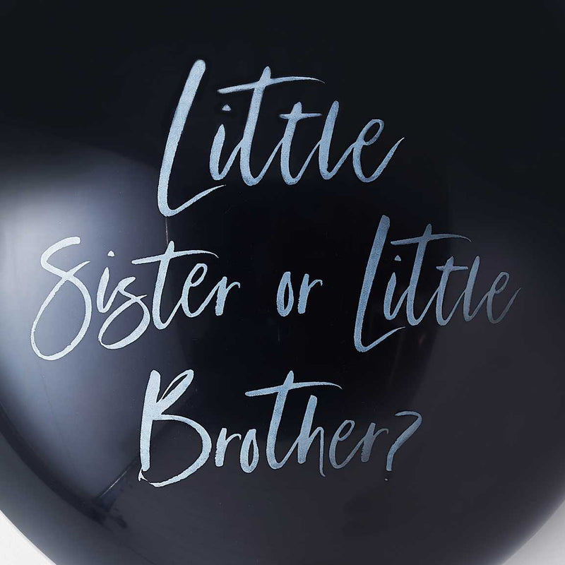 GENDER REVEAL LITTLE SISTER OR LITTLE BROTHER BALLOON