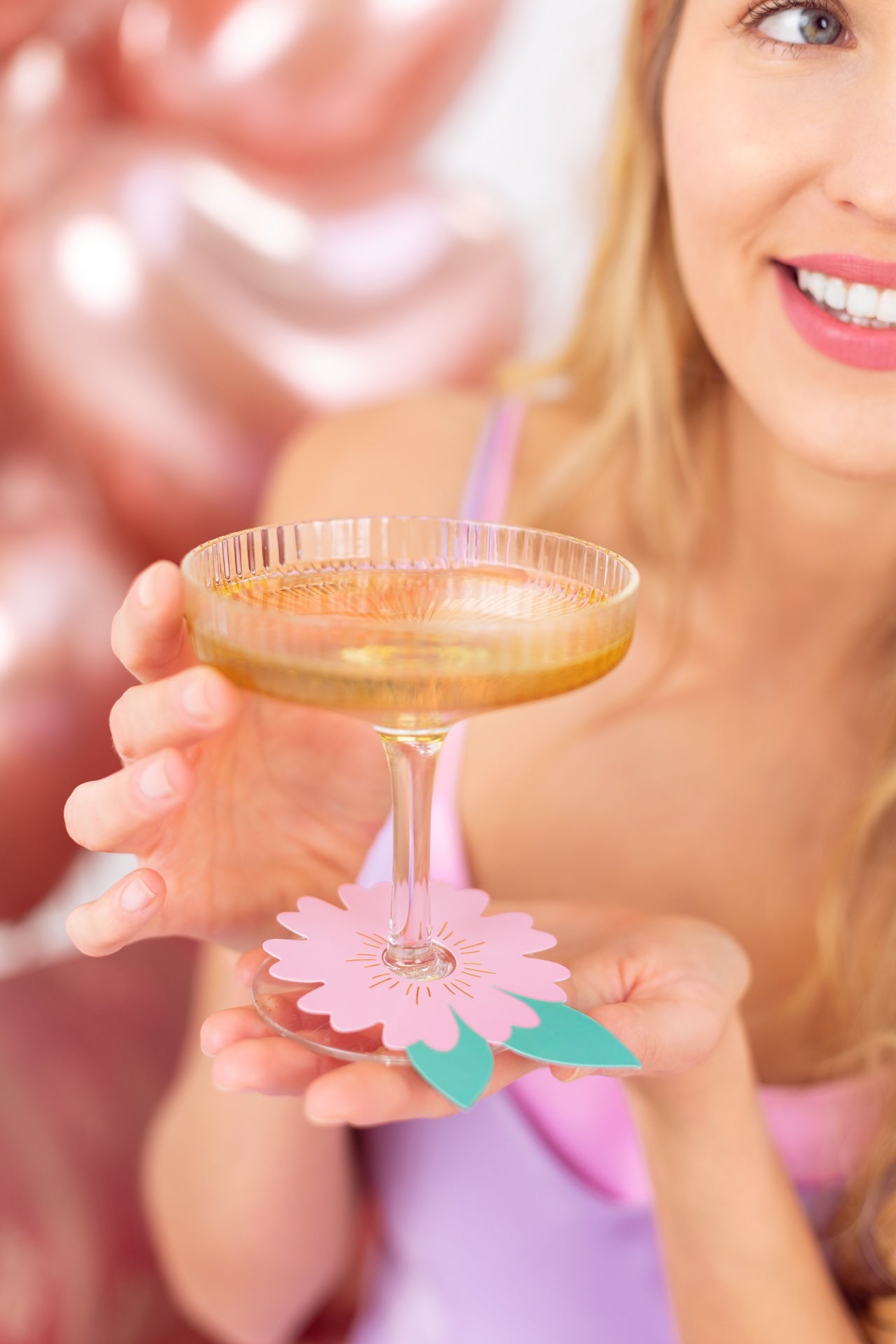 FLOWER DRINK TAGS