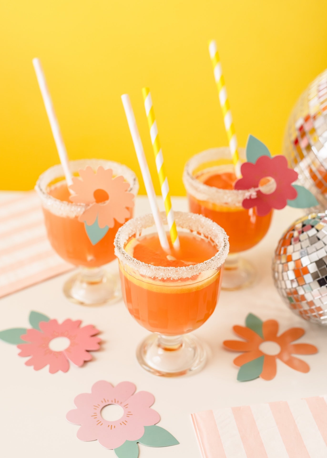 FLOWER DRINK TAGS