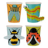 BUG PARTY POP OUT 3D PAPER CUPS