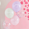 PINK, LILAC & PASTEL GREEN ROAR BALLOONS [5 PCS]