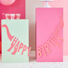 PINK HAPPY BIRTHDAY DINOSAUR SHAPED GARLAND