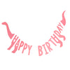 PINK HAPPY BIRTHDAY DINOSAUR SHAPED GARLAND