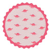 PINK DINOSAUR PRINT PAPER PLATES [SET OF 8]