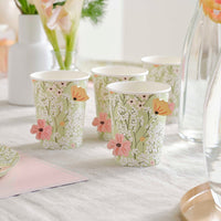 FLORAL PAPER CUPS