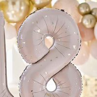 NUDE & GOLD SPECKLE 18th BIRTHDAY BALLOONS