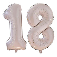 NUDE & GOLD SPECKLE 18th BIRTHDAY BALLOONS