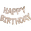NUDE & GOLD SPECKLE HAPPY BIRTHDAY BALLOON BUNTING
