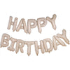 NUDE & GOLD SPECKLE HAPPY BIRTHDAY BALLOON BUNTING