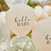 HELLO BABY CLOUD CONFETTI BALLOON BUNDLE [5 PCS]