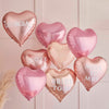 CUSTOMISABLE HEART BALLOONS WITH STICKERS [8 PCS]