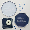 NAVY & BLUE HAPPY BIRTHDAY PAPER PLATES [SET OF 8]