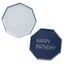 NAVY & BLUE HAPPY BIRTHDAY PAPER PLATES [SET OF 8]