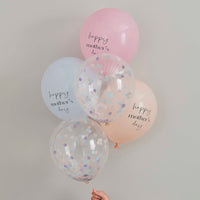 HAPPY MOTHERS DAY CONFETTI BALLOON BUNDLE [5 PCS]