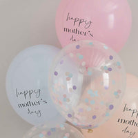 HAPPY MOTHERS DAY CONFETTI BALLOON BUNDLE [5 PCS]