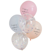 HAPPY MOTHERS DAY CONFETTI BALLOON BUNDLE [5 PCS]