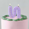 WAVY PASTEL HAPPY BIRTHDAY CANDLE